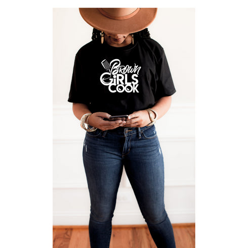 Brown Girls Cook Signature Tee - Unisex - Black
